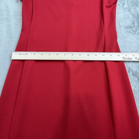 Cynthia Rowley Women XS Red Hots Holiday Glam Dress 7227353 Gold Talon Zipper - Picture 7 of 11